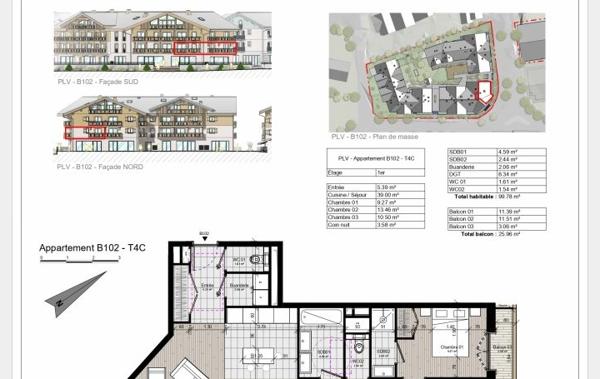 Vente Appartement P5 B102 - 4 chambres + 1 cabine Samoens   