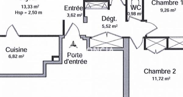 À vendre Appartement 3 pièces 54.56 m² - Saint-germain-en-laye 78100