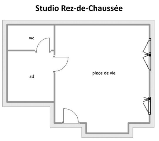 Studio avec potentiel – Centre historique