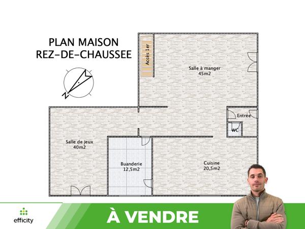 Maison
         5 pièces
        - 184 m² Exclusivité 199 500 € *