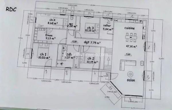 Vente Maison de village 5 pièces 121 m2 à Burlats