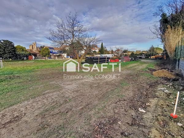 Terrain constructible et viabilisé de 703 m² à Capestang