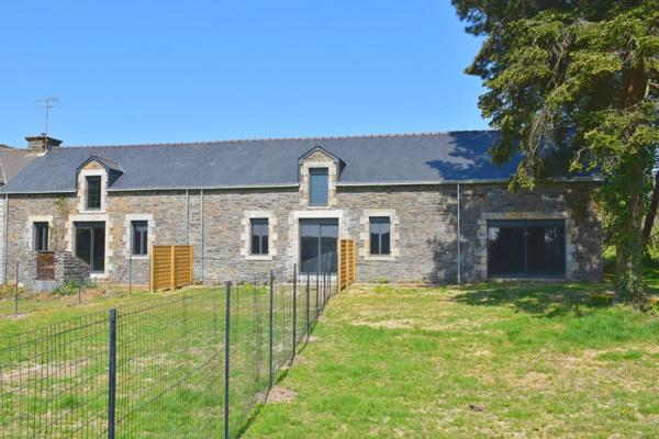 Longère à rénover, 124 m2 sur terrain clos de 1857 m2, SAINT MARTIN SUR OUST (56200)