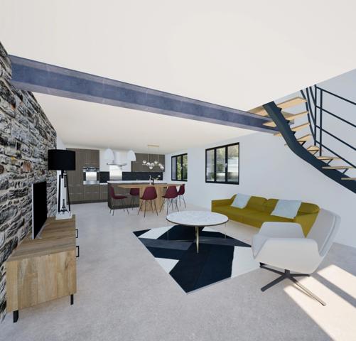 Longère à rénover, 124 m2 sur terrain clos de 1857 m2, SAINT MARTIN SUR OUST (56200)