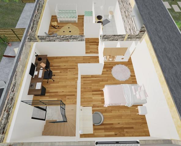 Longère à rénover, 124 m2 sur terrain clos de 1857 m2, SAINT MARTIN SUR OUST (56200)