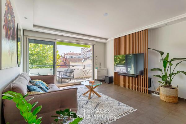 Appartement rénové avec terrasse coeur Montchat