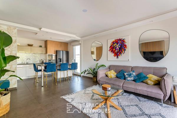Appartement rénové avec terrasse coeur Montchat