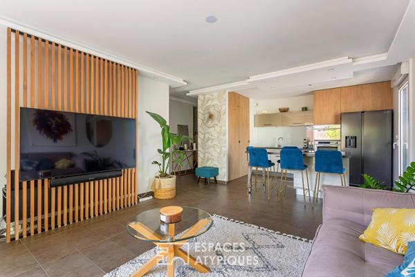 Appartement rénové avec terrasse coeur Montchat