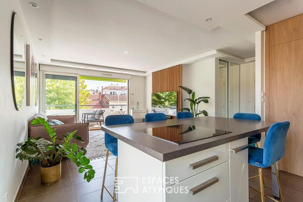 Appartement rénové avec terrasse coeur Montchat