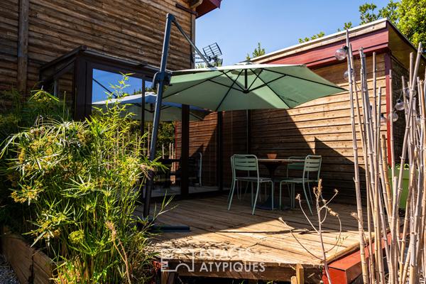 Belle maison à ossature bois au sein d’un domaine de 16 000 m² et de son verger