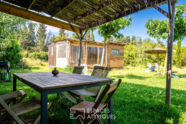 Belle maison à ossature bois au sein d’un domaine de 16 000 m² et de son verger