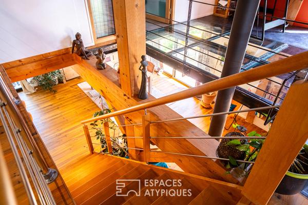 Belle maison à ossature bois au sein d’un domaine de 16 000 m² et de son verger