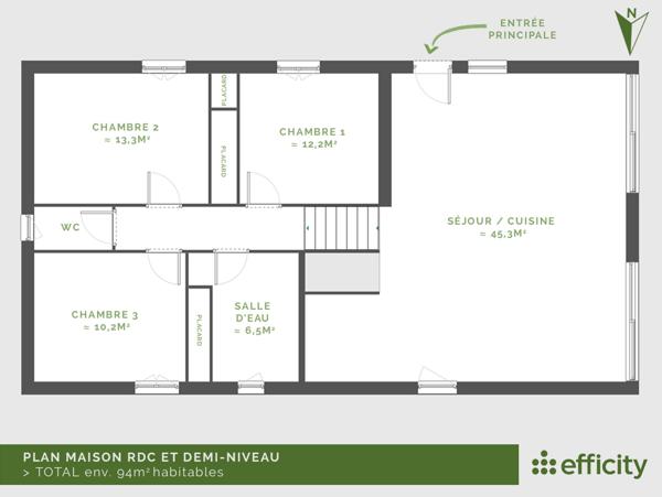 Maison 5 pièces - 94 m²
