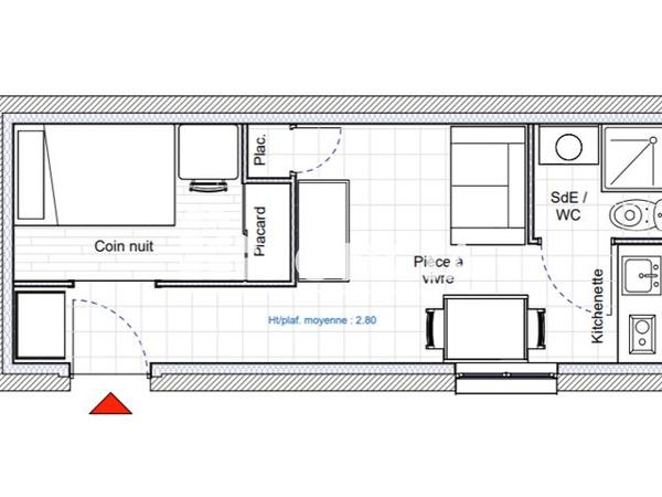 À vendre Studio 25 m² - Lyon 69008