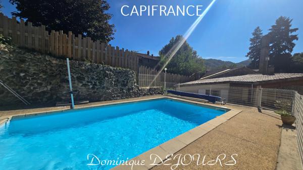 Ardèche, St Forunat/Eyrieux, Propriété composée d'une Grande Maison d'habitation (141m² ), une maison Indépendante (39m²), une Piscine et un Grand Garage