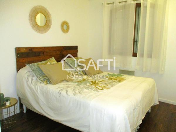 Ensuès Côte Bleue : charmante villa T4 rénovée de plain-pied au calme avec piscine, garage et caves