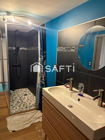 maison de 80 m²  avec 3 chambres avec un terrain de 537 m² dans un village a 5 minutes de vittel