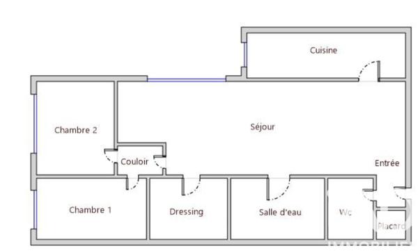 Appartement à vendre 3 pièces 60,3 m² Puteaux