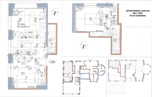 Appartement Duplex 2 pièces 62 m2 mer à pied