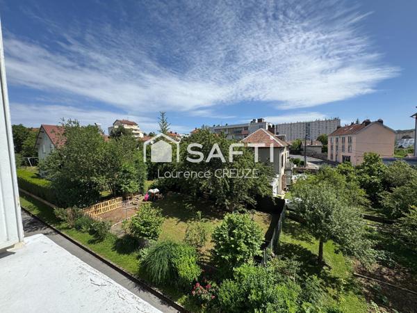 Appartement T4 (70 m²), 2 chambres, balcon, cave