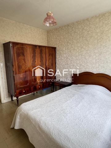 Appartement T4 (70 m²), 2 chambres, balcon, cave