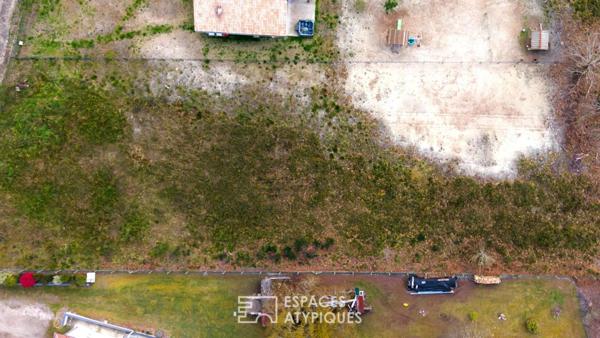 Terrain constructible au coeur de la forêt des Landes