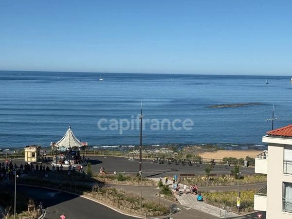 Les Sables-d’Olonne – Quartier des Présidents – Appartement traversant 3 pièces avec vue dégagée