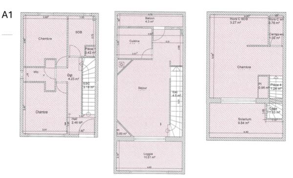 Vue mer, calme et jardin à Bandol – T4 en triplex de 95 m² Carrez
