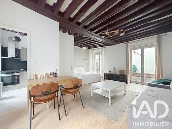 Location studio 37 m² Paris 4