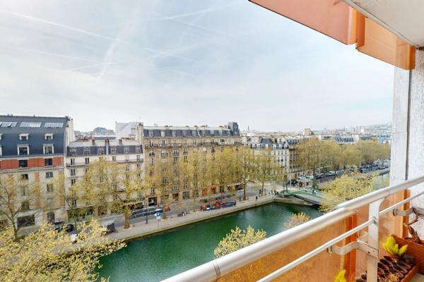 Appartement familial avec balcon, vue sur tout Paris et sur le Canal !
