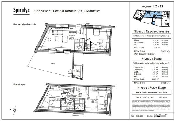 Maison
         3 pièces
        - 76 m² 266 900 € *