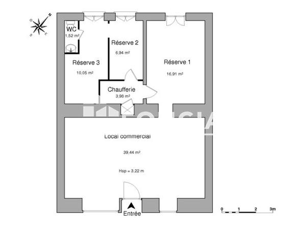 Location Local commercial 3 pièces 78.84 m² - 5 RUE THOMAS RIBOUD Bourg En Bresse 01000