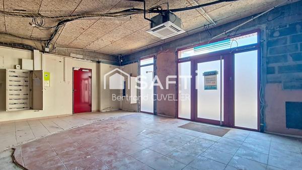 Local commercial plateau brut de 170 m²