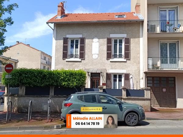 VICHY JEANNE D'ARC- MAISON DES ANNEES 40 AVEC COUR ET GARAGE-IDEAL INVESTISSEUR OU 1er ACHAT