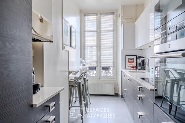 Appartement versaillais rénové en contemporain Notre Dame