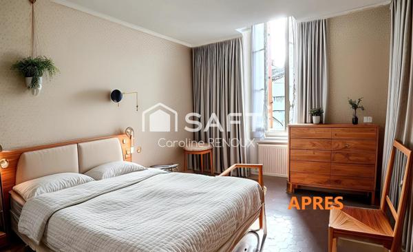 Maison de Maître 195 m² en plein centre du village avec un extérieur