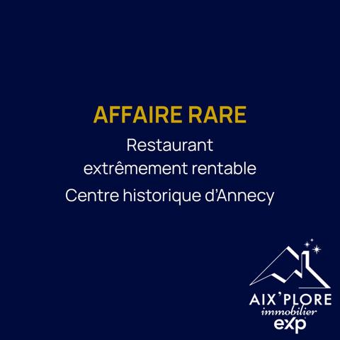 Restaurant à forte rentabilité – Emplacement premium – Annecy centre