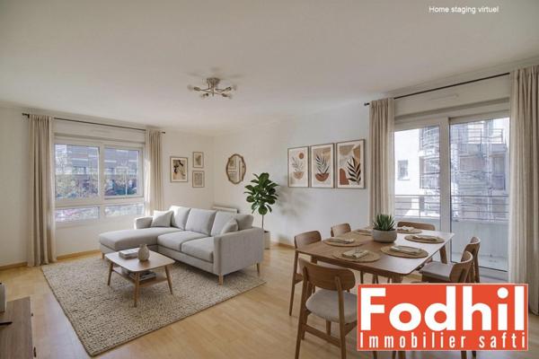 Appartement 3 pièce de 73m² avec Balcon- box et cave.