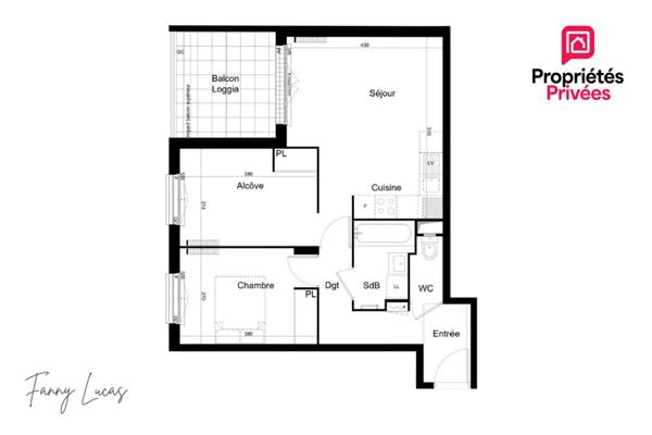 APPARTEMENT MONTLHERY - T2 ALCÔVE DE 54.83 m² AVEC TERRASSE