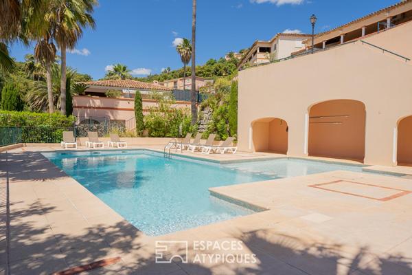 Duplex sur le Golf, avec terrasses et aperçu mer