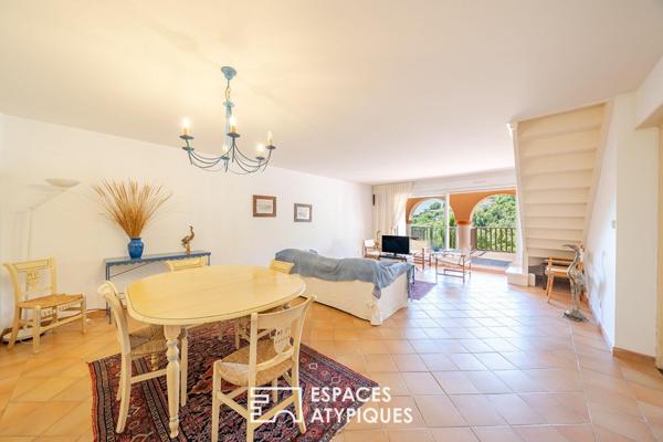 Duplex sur le Golf, avec terrasses et aperçu mer