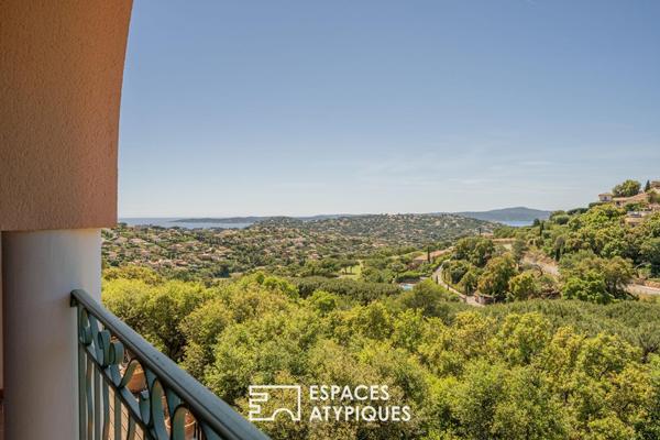 Duplex sur le Golf, avec terrasses et aperçu mer
