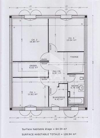 A louer, agréable MAISON T.5 avec jardinet & 2 parkings, proche Hopital Francheville - quartier Vésone à Périgueux