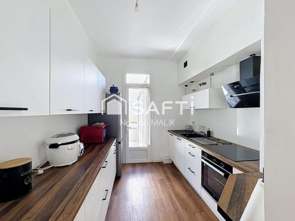 Grand T2 de 61 m² avec cour extérieure