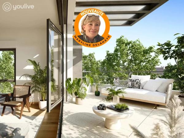 Beau studio lumineux avec terrasse à Angers