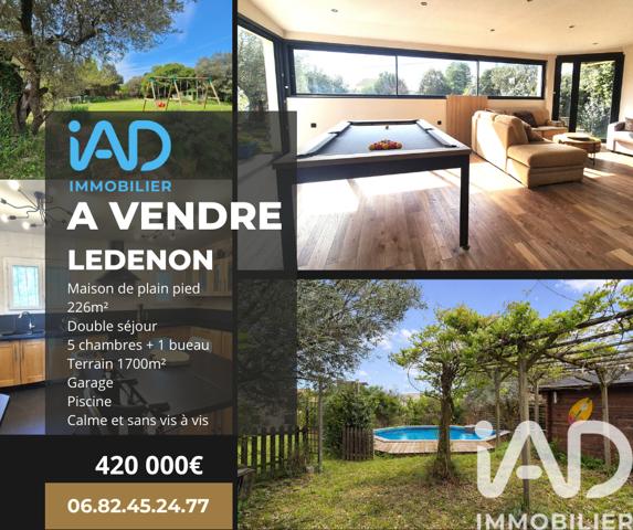 Maison à vendre 6 pièces 226 m² Lédenon