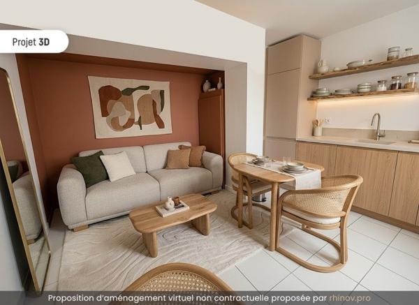 Appartement à vendre |                                       Saint-Pierre-des-Corps |                                        1 pièce  |  20 m²