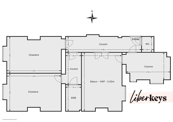 Appartement trois pièces | 63m² | Calme et traversant | Rue de la Tombe Issoire, Paris 14
