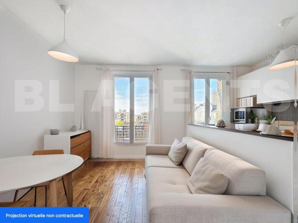 PANTIN - Appartement 3 pièces atypique au 5ème et dernier étage - Cave