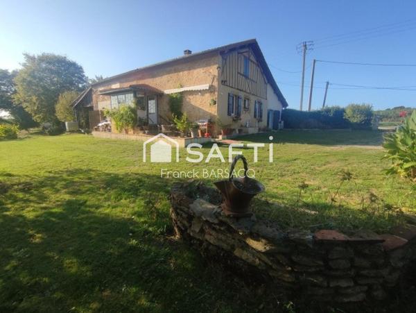 MAISON EN PIERRE AVEC DEPENDANCE, SANS VOISINAGE